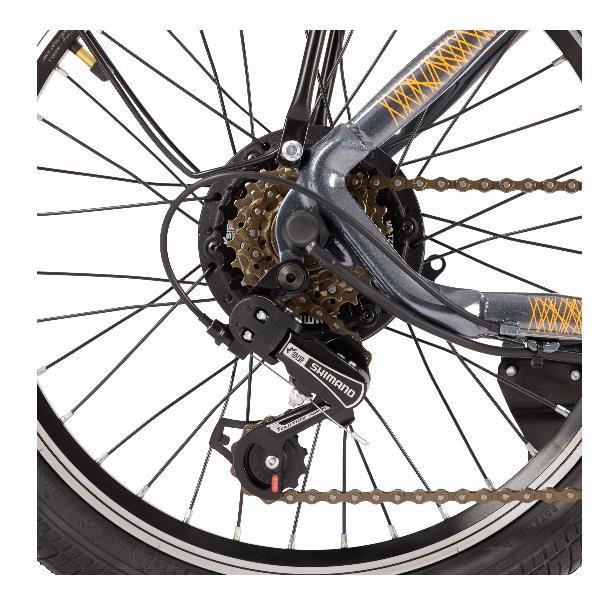 Nilox NXEBJ1PROOG bicicletta elettrica Nero, Arancione Acciaio 50,8 cm (20") 23,5 kg Litio