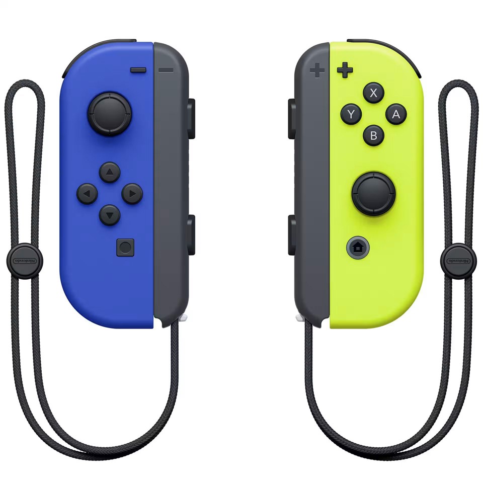 Nintendo Joy-Con Blu, Giallo Bluetooth Gamepad Digitale Nintendo Switch, Nintendo Switch OLED