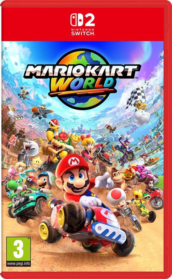 Nintendo Mario Kart World Switch 2 Standard Cinese semplificato, Cinese tradizionale, Tedesca, DUT, Inglese, ESP, Francese, ITA, Giapponese, Coreano, Portoghese, Russo Nintendo Switch 2