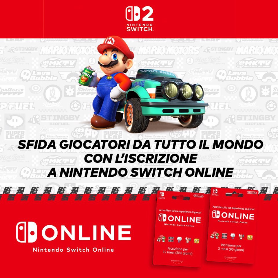 Nintendo Mario Kart World Switch 2 Standard Cinese semplificato, Cinese tradizionale, Tedesca, DUT, Inglese, ESP, Francese, ITA, Giapponese, Coreano, Portoghese, Russo Nintendo Switch 2