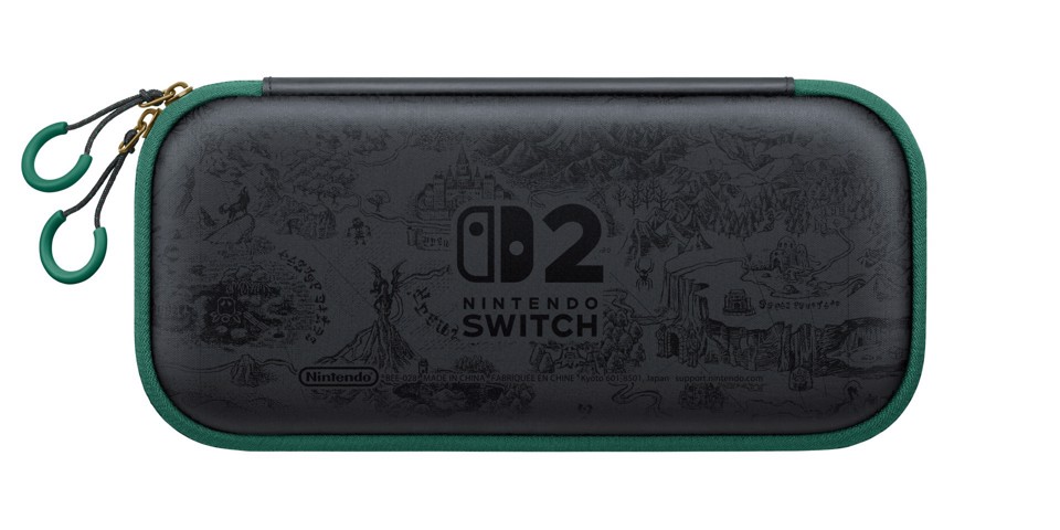 Nintendo Switch 2 Carrying Case & Screen Protector - The Legend of Zelda - 40th Anniversary Edition Custodia rigida Nero, Verde