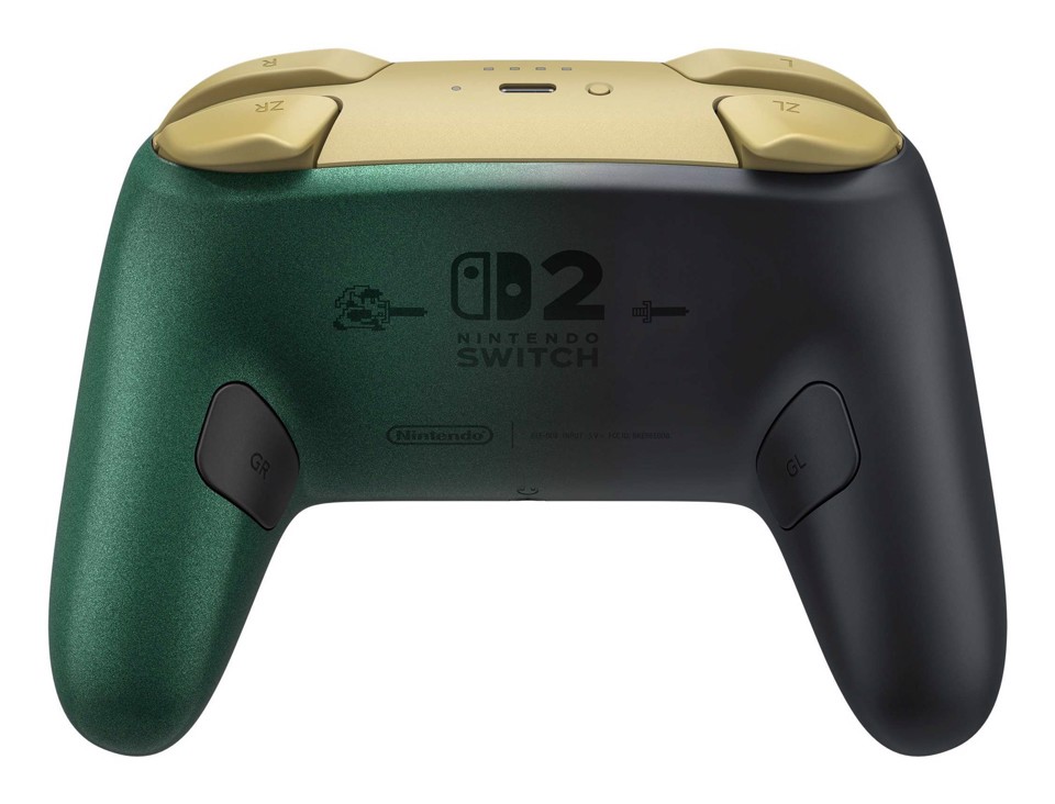 Nintendo Switch 2 Pro Controller - The Legend of Zelda - 40th Anniversary Edition Nero, Verde, Oro Bluetooth Gamepad Digitale Nintendo Switch 2