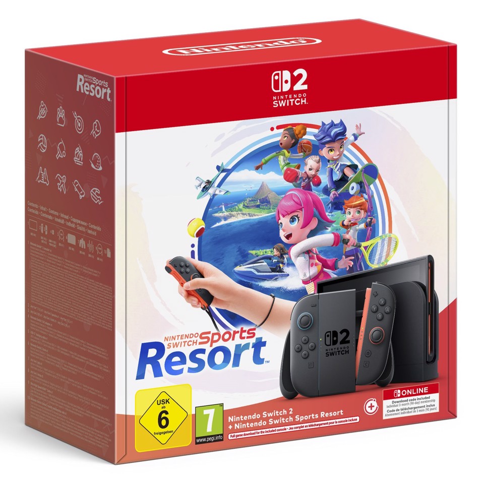 Nintendo Switch 2 & Switch Sports Resort console da gioco portatile 20,1 cm (7.9") 256 GB Touch screen Wi-Fi Nero