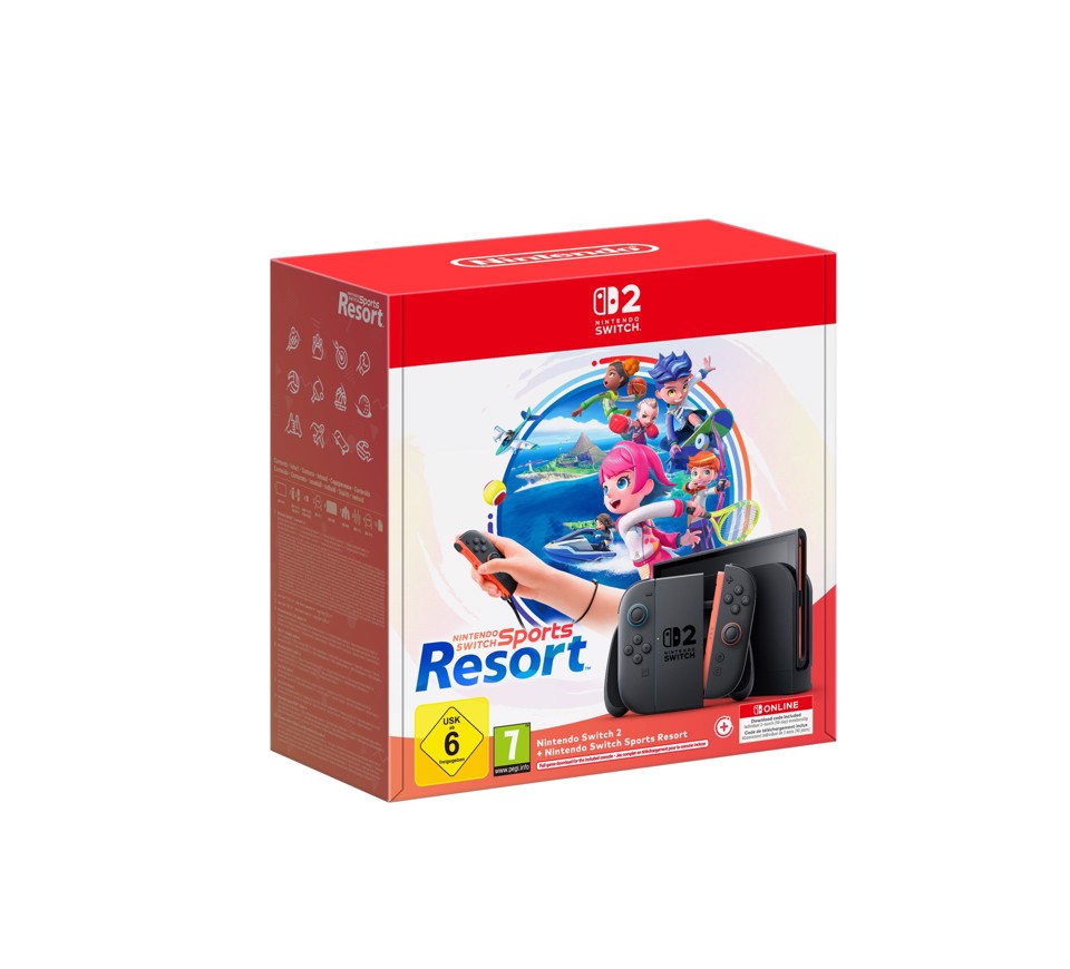 Nintendo Switch 2 & Switch Sports Resort console da gioco portatile 20,1 cm (7.9") 256 GB Touch screen Wi-Fi Nero