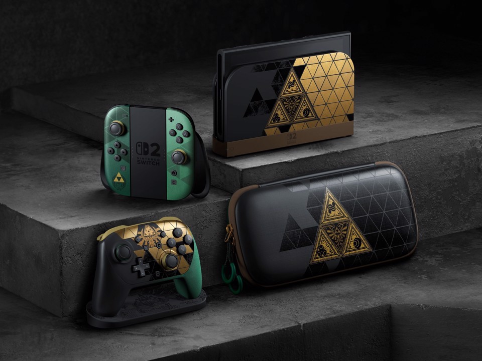 Nintendo Switch 2 - The Legend of Zelda - 40th Anniversary Edition console da gioco portatile 20,1 cm (7.9") 256 GB Touch screen Wi-Fi Nero, Verde, Oro