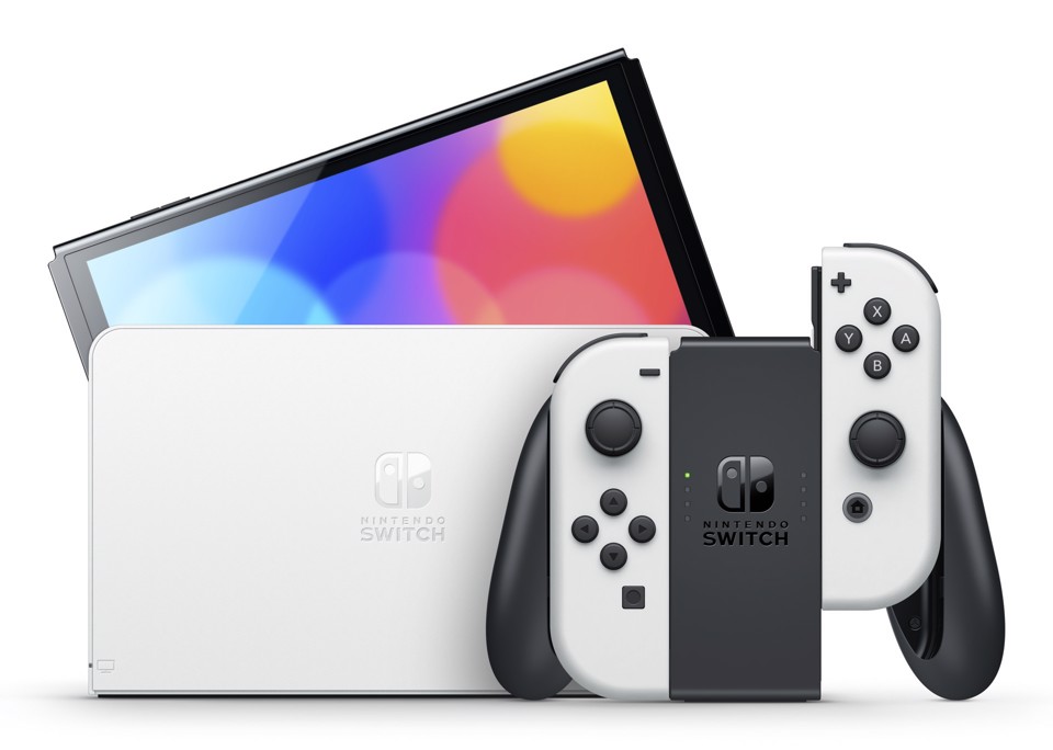 Nintendo Switch (modello Oled) Bianco, schermo 7 pollici