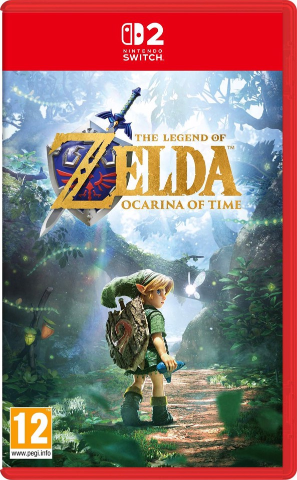 Nintendo The Legend of Zelda: Ocarina of Time Standard Inglese, Francese, Tedesca, ESP, ITA, Giapponese, DUT, Russo, Cinese tradizionale, Cinese semplificato, POR-BRA, Polacco Nintendo Switch 2