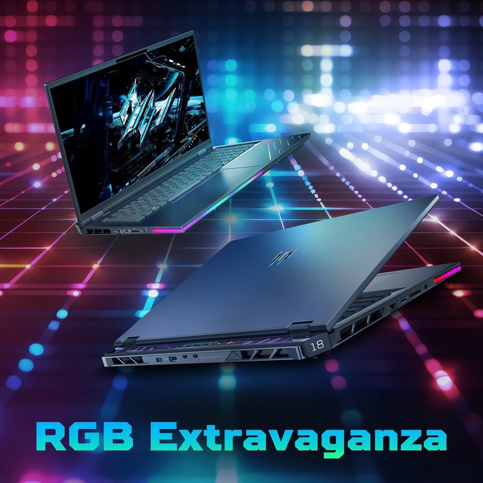 NOTEBOOK GAMING PREDATOR HELIOS 18 AI PH18-73-99H2 - 18 POLLICI - NERO