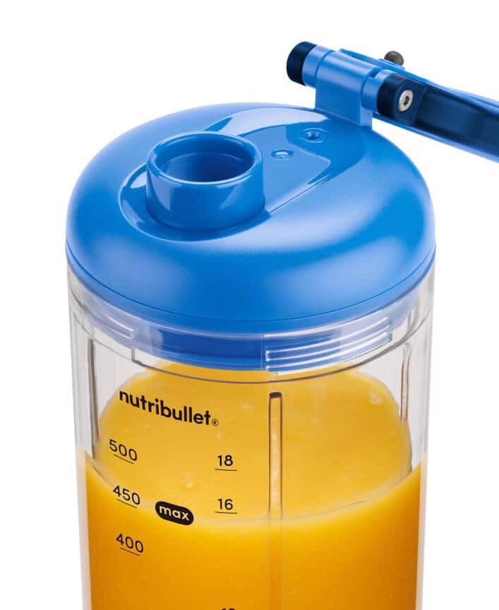 NutriBullet Flex – Mini Frullatore Compatto e Portatile, Ricaricabile USB-C, Smoothie Maker To Go, Blu (NBP013BL)