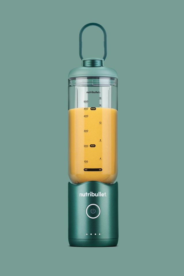 NutriBullet Flex – Mini Frullatore Compatto e Portatile, Ricaricabile USB-C, Smoothie Maker To Go, Verde (NBP013GR)