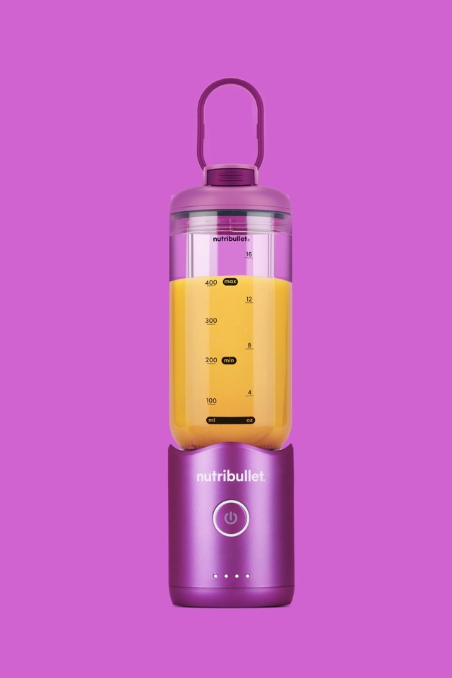 NutriBullet Flex – Mini Frullatore Compatto e Portatile, Ricaricabile USB-C, Smoothie Maker To Go, Viola (NBP013VT)