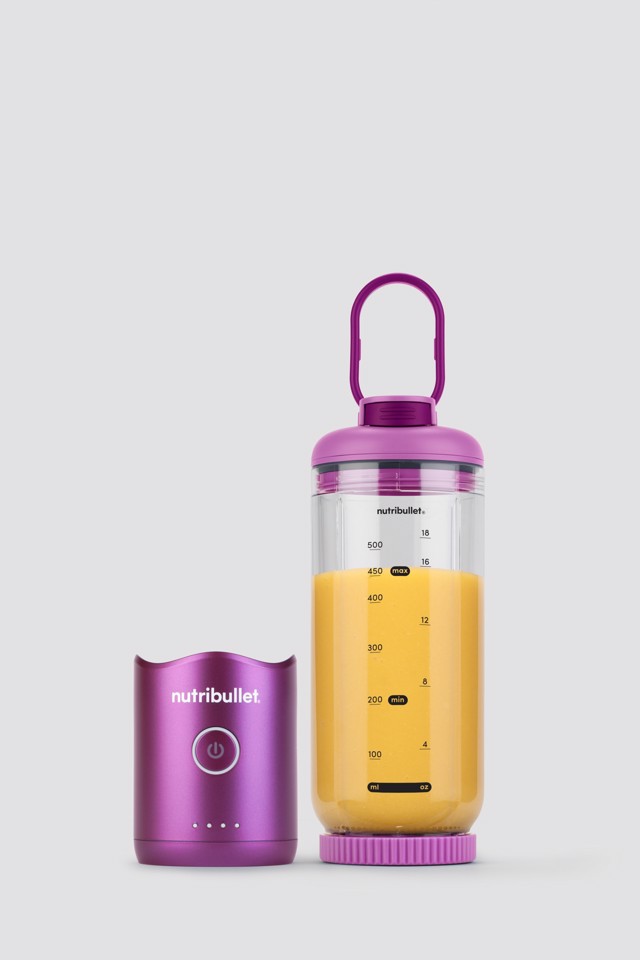 NutriBullet Flex – Mini Frullatore Compatto e Portatile, Ricaricabile USB-C, Smoothie Maker To Go, Viola (NBP013VT)