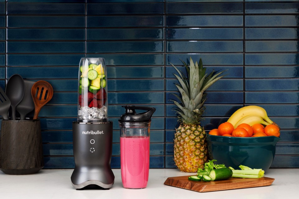 NutriBullet NB1206DGCC 0,9 L Frullatore da tavolo 1200 W Nero, Trasparente