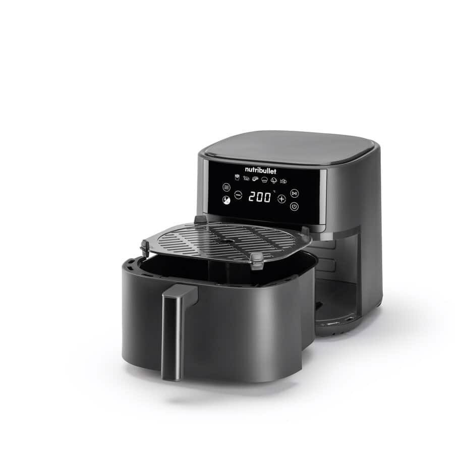 NutriBullet NBA0611DG friggitrice Singolo 6 L Indipendente 1700 W Friggitrice ad aria calda Grigio