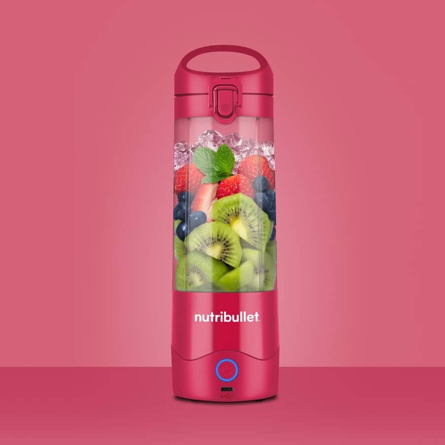 NutriBullet Portable – Mini Frullatore Compatto e Portatile, Ricaricabile USB-C, Smoothie Maker, Magenta (NBP003MA)