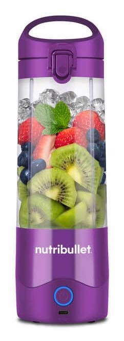 NutriBullet Portable – Mini Frullatore Compatto e Portatile, Ricaricabile USB-C, Smoothie Maker, Viola (NBP003PU)