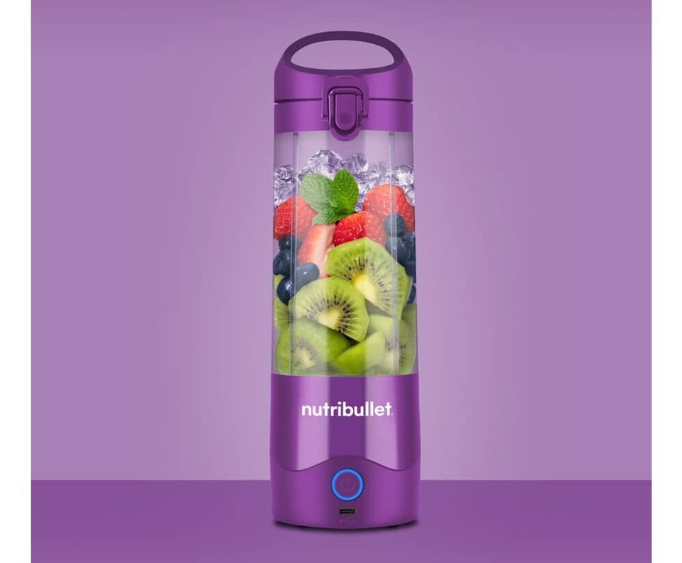 NutriBullet Portable – Mini Frullatore Compatto e Portatile, Ricaricabile USB-C, Smoothie Maker, Viola (NBP003PU)