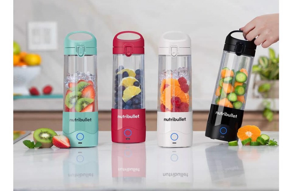 NutriBullet Portable – Mini Frullatore Compatto e Portatile, Ricaricabile USB-C, Smoothie Maker, Viola (NBP003PU)