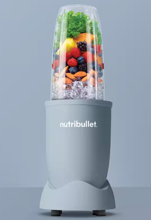 NutriBullet Pro – Frullatore Compatto e Potente, Estrattore di Nutrienti, Smoothie Maker, 900W, Azzurro Opaco (NB907MASL)