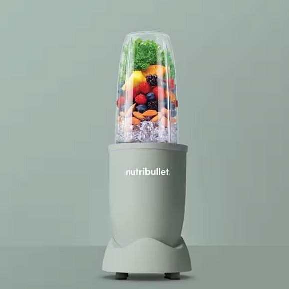 NutriBullet Pro – Frullatore Compatto e Potente, Estrattore di Nutrienti, Smoothie Maker, 900W, Verde Opaco (NB907MAJD)