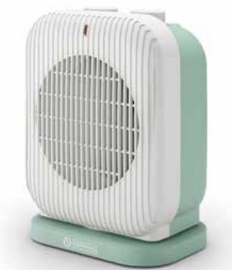 Olimpia Splendid Caldo Funky Interno Verde, Bianco 2000 W Riscaldatore ambiente elettrico con ventilatore