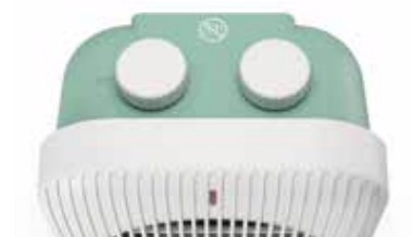 Olimpia Splendid Caldo Funky Interno Verde, Bianco 2000 W Riscaldatore ambiente elettrico con ventilatore