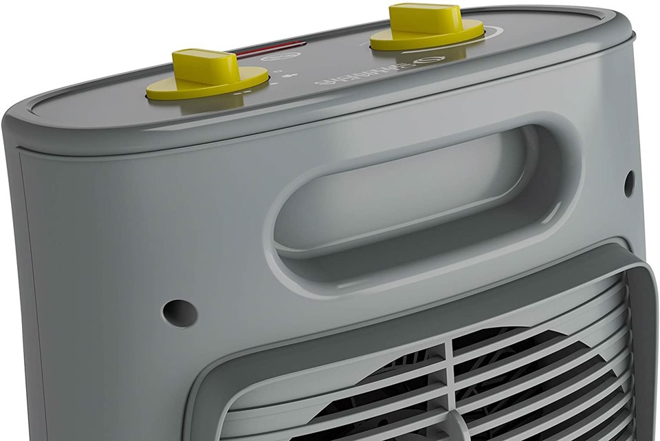 Olimpia Splendid Caldo Rock O Interno Grigio, Giallo 2000 W Riscaldatore ambiente elettrico con ventilatore