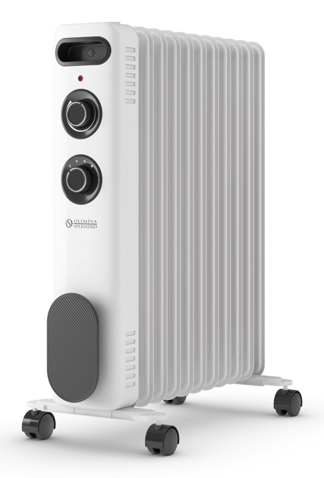 Olimpia Splendid CALDORAD S1 11 Interno Bianco, Nero 2500 W Riscaldatore ambiente elettrico a olio