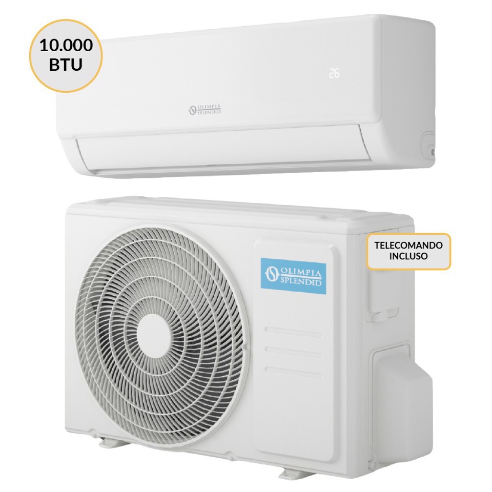 Olimpia Splendid Condizionatore MONO split Inverter 10000 btu Wi-Fi OSCAAQH10EI + OSSAAQH10EI Climatizzatore Fisso