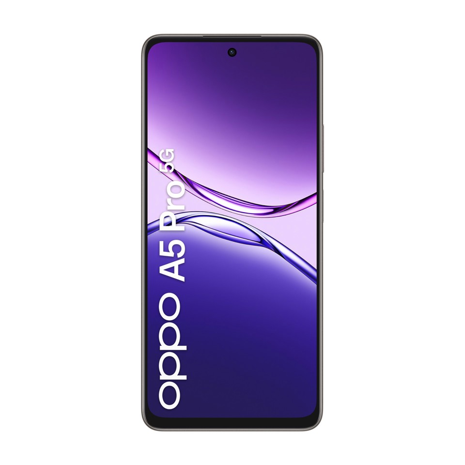 OPPO A5 Pro 5G Smartphone, Foto AI 50MP, Frontale 8MP, Display 6.67” 120HZ LCD HD+, 5800mAh, RAM 8(Esp4GB/6GB/8GB)+ROM 256GB (esp1TB), IP69, [Versione Italia], Black Brown