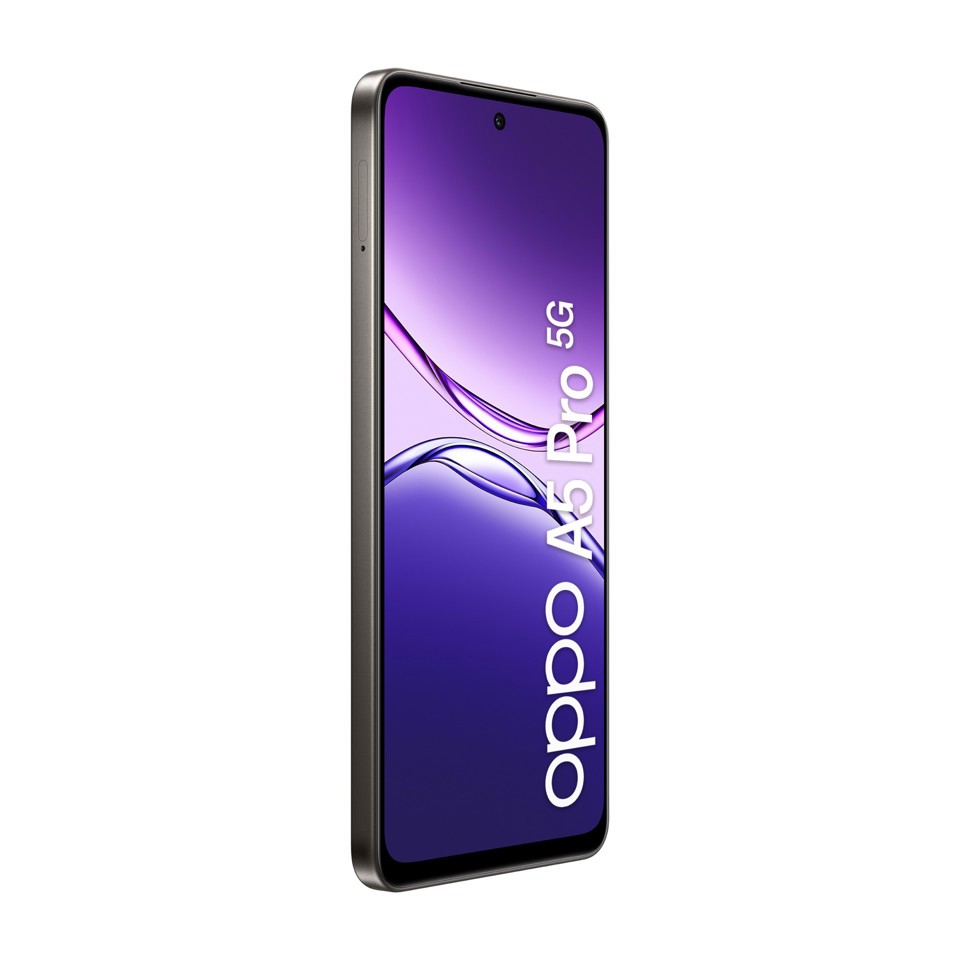 OPPO A5 Pro 5G Smartphone, Foto AI 50MP, Frontale 8MP, Display 6.67” 120HZ LCD HD+, 5800mAh, RAM 8(Esp4GB/6GB/8GB)+ROM 256GB (esp1TB), IP69, [Versione Italia], Black Brown