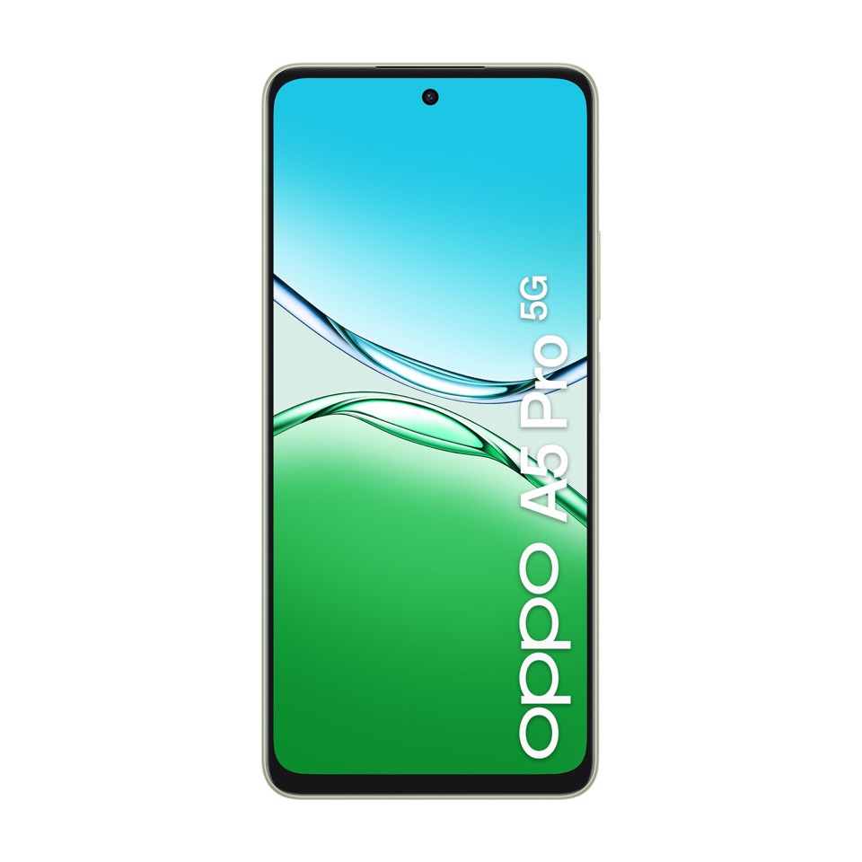 OPPO A5 Pro 5G Smartphone, Foto AI 50MP, Frontale 8MP, Display 6.67” 120HZ LCD HD+, 5800mAh, RAM 8(Esp4GB/6GB/8GB)+ROM 256GB (esp1TB), IP69, [Versione Italia], Olive Green