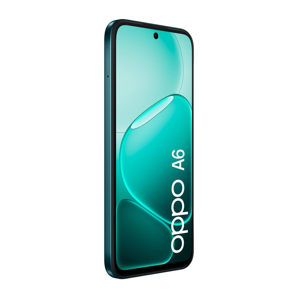 OPPO A6 AI Smartphone, doppia fotocamera 50MP+2, Selfie 8MP, Display 6.75” 120HZ IPS HD+, 6550mAh, RAM 6GB(Esp2GB/4GB/6GB)+ROM 256GB [Versione Italia], Sapphire Black