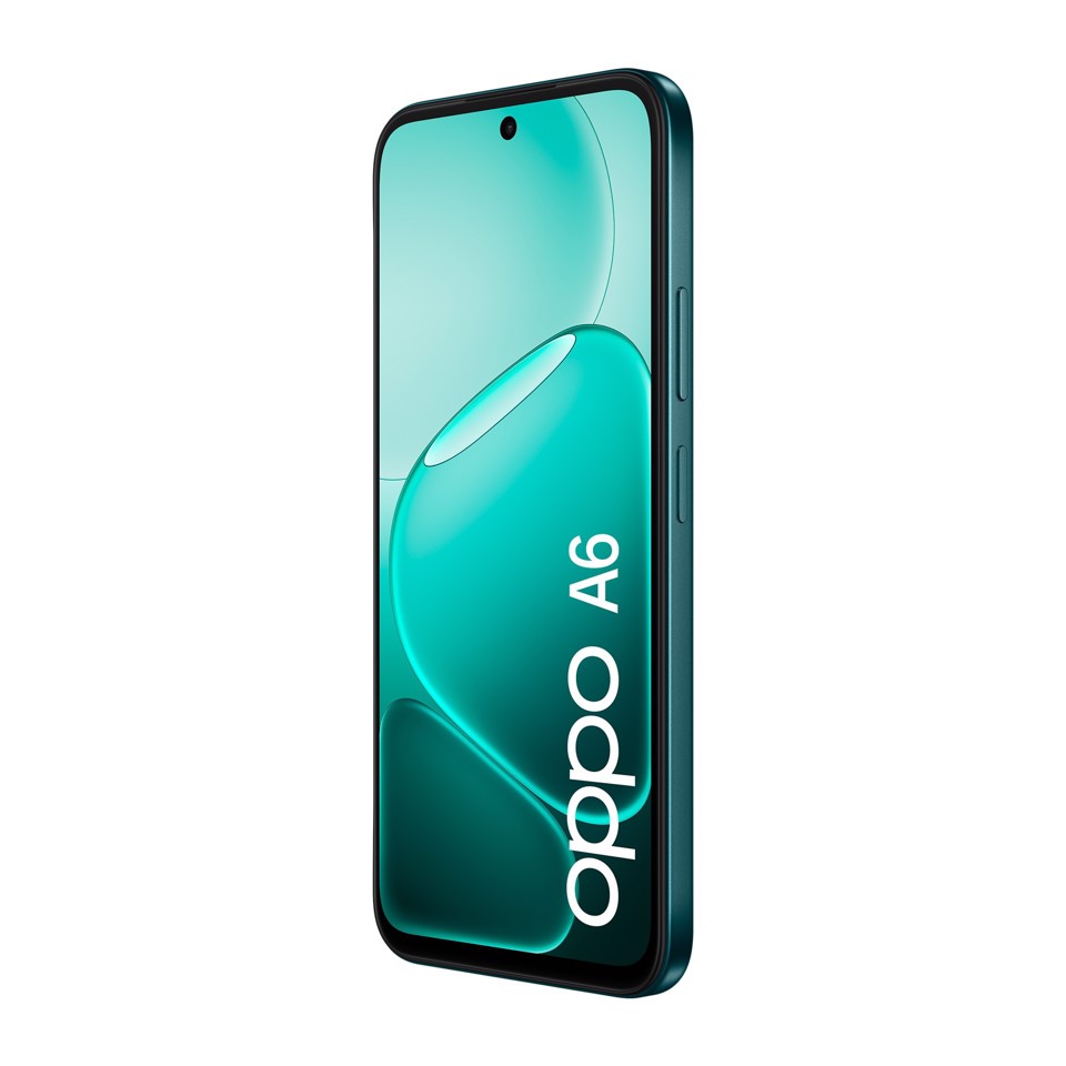 OPPO A6 AI Smartphone, doppia fotocamera 50MP+2, Selfie 8MP, Display 6.75” 120HZ IPS HD+, 6550mAh, RAM 6GB(Esp2GB/4GB/6GB)+ROM 256GB [Versione Italia], Sapphire Black