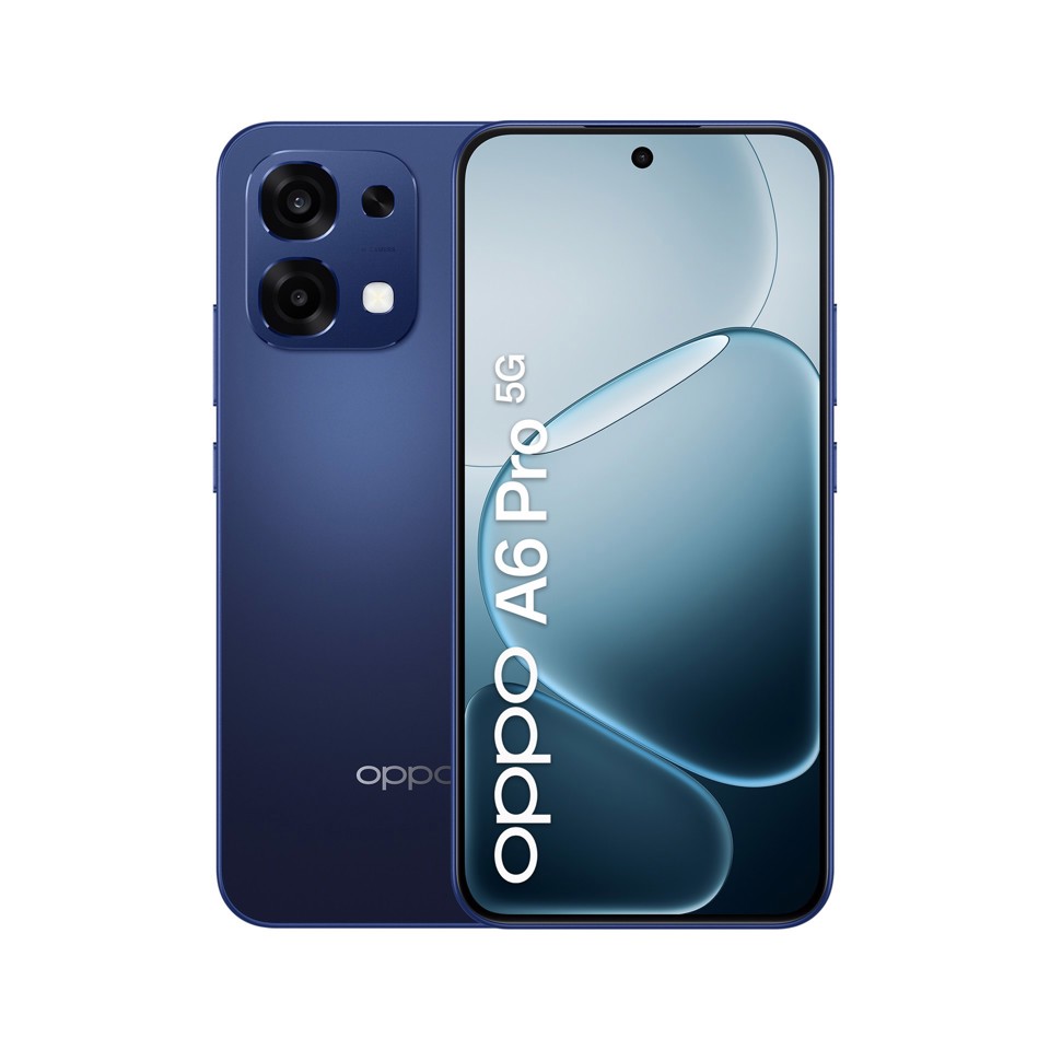 OPPO A6 Pro 5G Smartphone, Foto AI 50MP, Frontale 16MP, Display 6.57” 120HZ AMOLED FHD+, 6500mAh, RAM 8(Esp8GB)+ROM 256GB (esp2TB), IP69, [Versione Italia], Stellar Black