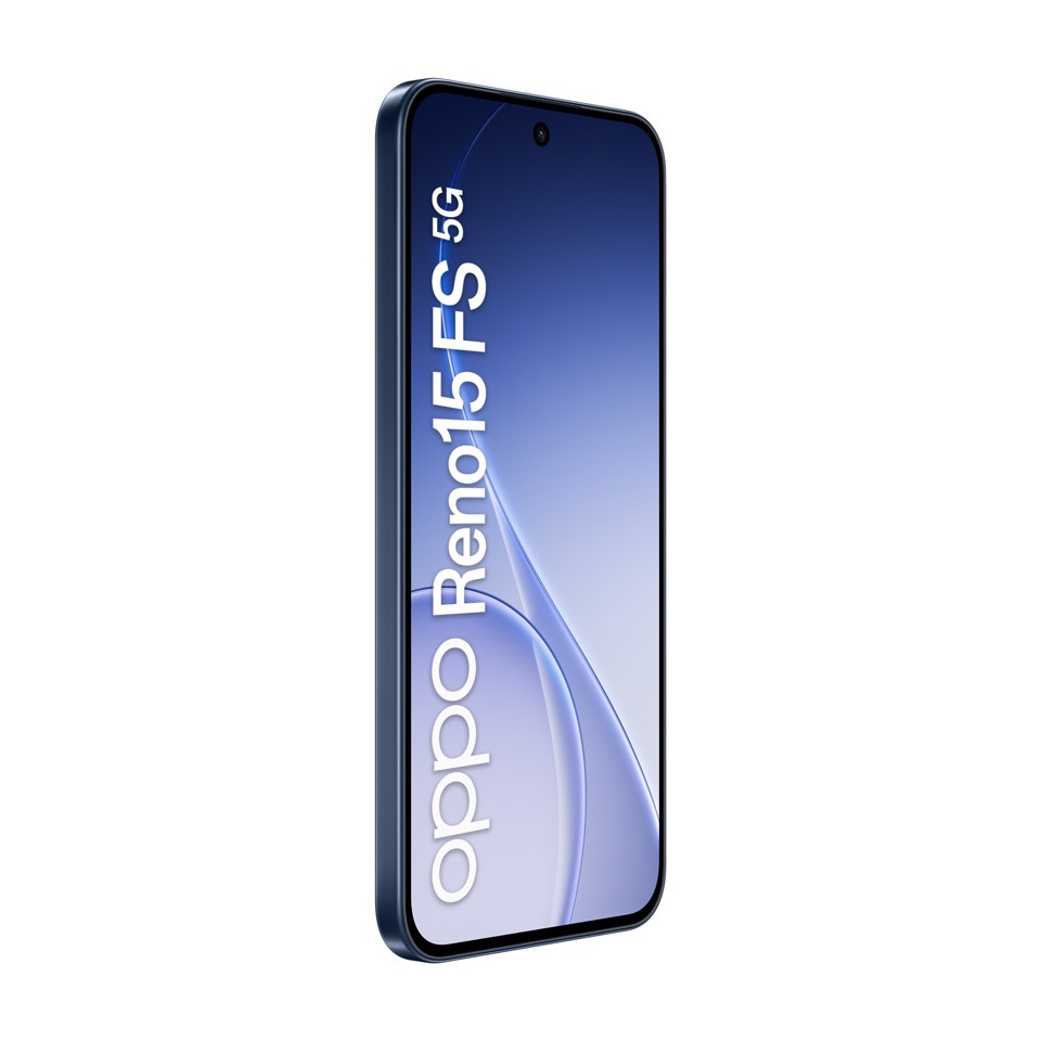 OPPO Reno15 FS 5G AI Smartphone, Tripla fotocamera 50+8+2MP, Selfie 50MP, Display 6.57” 120HZ AMOLED FHD+, 6500mAh, RAM 8GB(Esp2GB/4GB/8GB)+ROM 512GB [Versione Italia], Twilight Black