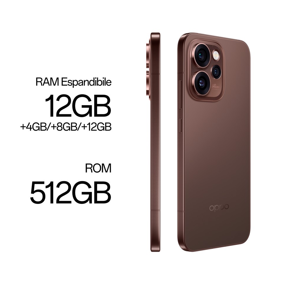 OPPO Reno15 Pro 5G AI Smartphone, Tripla fotocamera 200+50+50MP, Selfie 50MP, Display 6.32” 120HZ AMOLED FHD+, 6200mAh, RAM 12GB(Esp4GB/8GB/12GB)+ROM 512GB [Versione Italia], Dusk Black