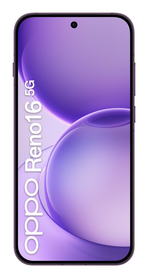 OPPO Reno16 5G AI Smartphone, Tripla fotocamera 50+50+50MP, Selfie 50MP, Display 6.32” 120HZ AMOLED FHD+, 6000mAh, RAM 8GB(Esp2GB/4GB/8GB)+ROM 512GB [Versione Italia], Purple Black