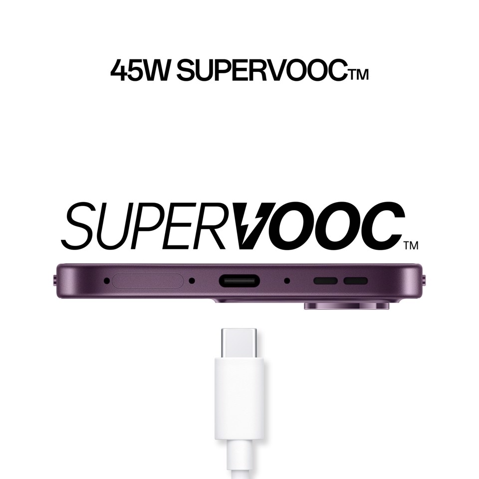 OPPO Reno16 F 5G AI Smartphone, Tripla fotocamera 50+8+50MP, Selfie 50MP, Display 6.57” 120HZ AMOLED FHD+, 6500mAh, RAM 8GB(Esp2GB/4GB/8GB)+ROM 256GB [Versione Italia], Purple Black