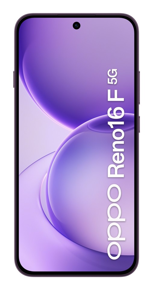 OPPO Reno16 F 5G AI Smartphone, Tripla fotocamera 50+8+50MP, Selfie 50MP, Display 6.57” 120HZ AMOLED FHD+, 6500mAh, RAM 8GB(Esp2GB/4GB/8GB)+ROM 256GB [Versione Italia], Purple Black