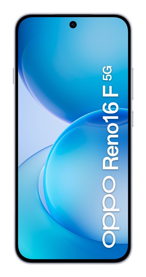 OPPO Reno16 F 5G AI Smartphone, Tripla fotocamera 50+8+50MP, Selfie 50MP, Display 6.57” 120HZ AMOLED FHD+, 6500mAh, RAM 8GB(Esp2GB/4GB/8GB)+ROM 256GB [Versione Italia], Pop White