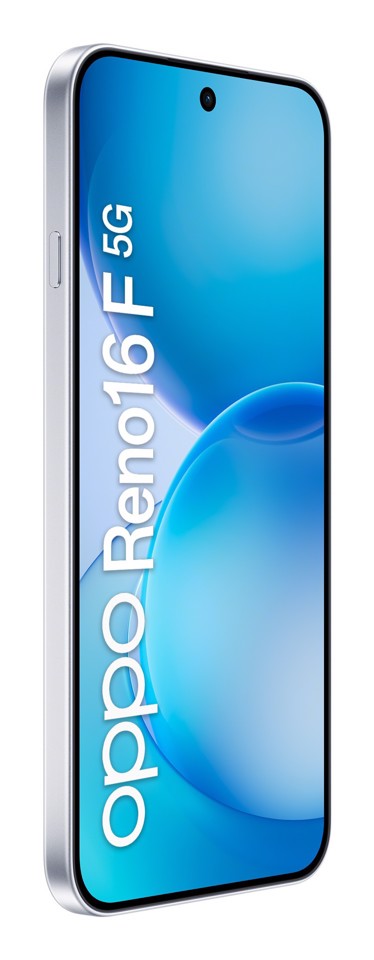 OPPO Reno16 F 5G AI Smartphone, Tripla fotocamera 50+8+50MP, Selfie 50MP, Display 6.57” 120HZ AMOLED FHD+, 6500mAh, RAM 8GB(Esp2GB/4GB/8GB)+ROM 256GB [Versione Italia], Pop White