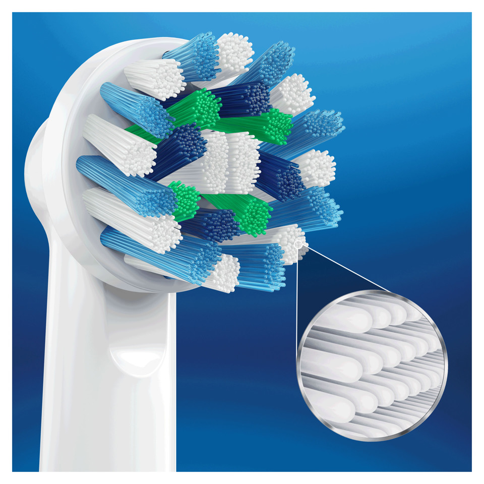 Oral-B CrossAction Testine di ricambio per spazzolino 8 + 2 Extra