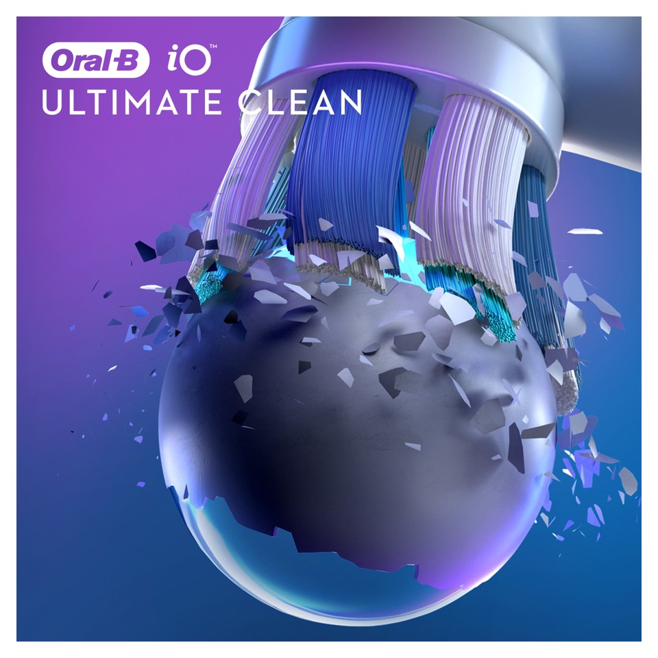 Oral-B iO Ultimate Clean Testine Di Ricambio, 2 Pezzi