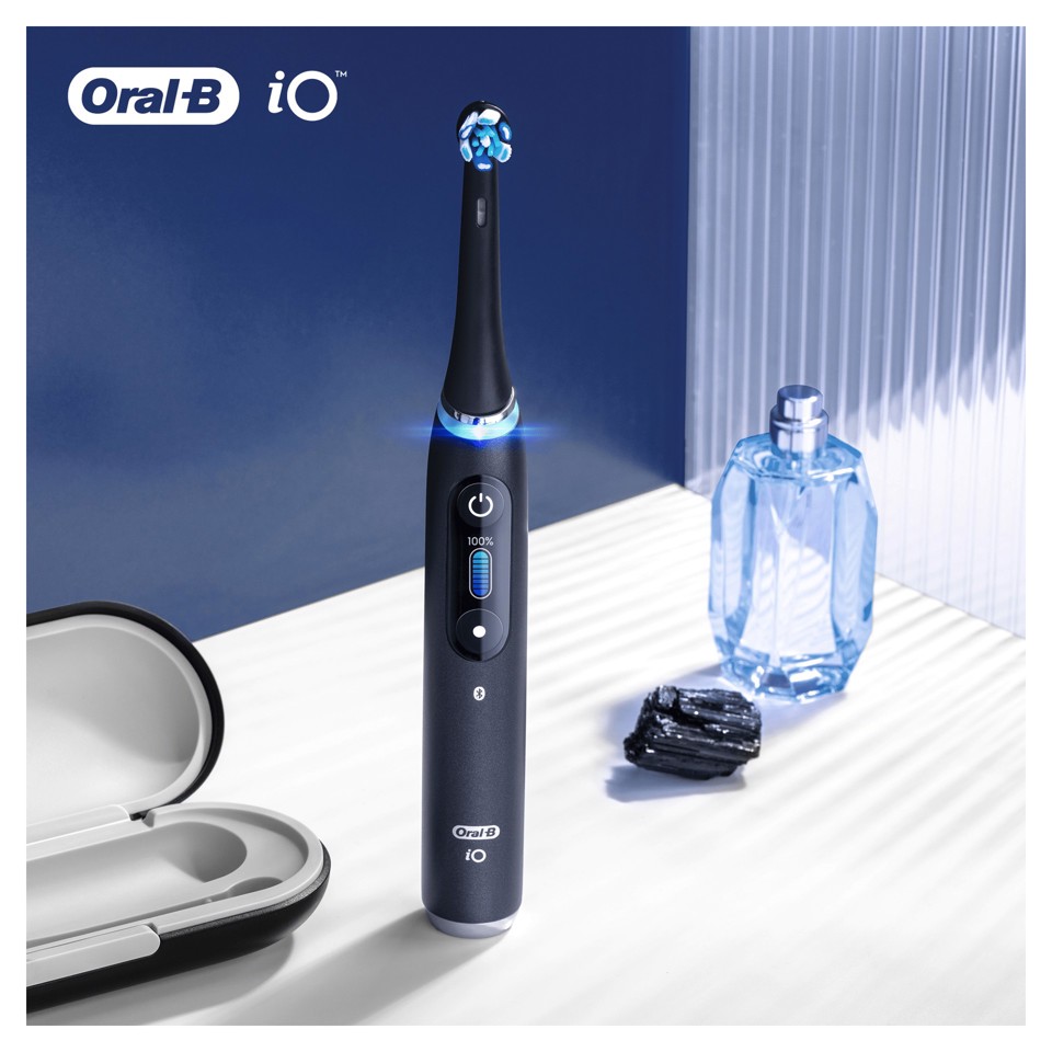 Oral-B iO Ultimate Clean Testine Di Ricambio Nere, 2 Pezzi