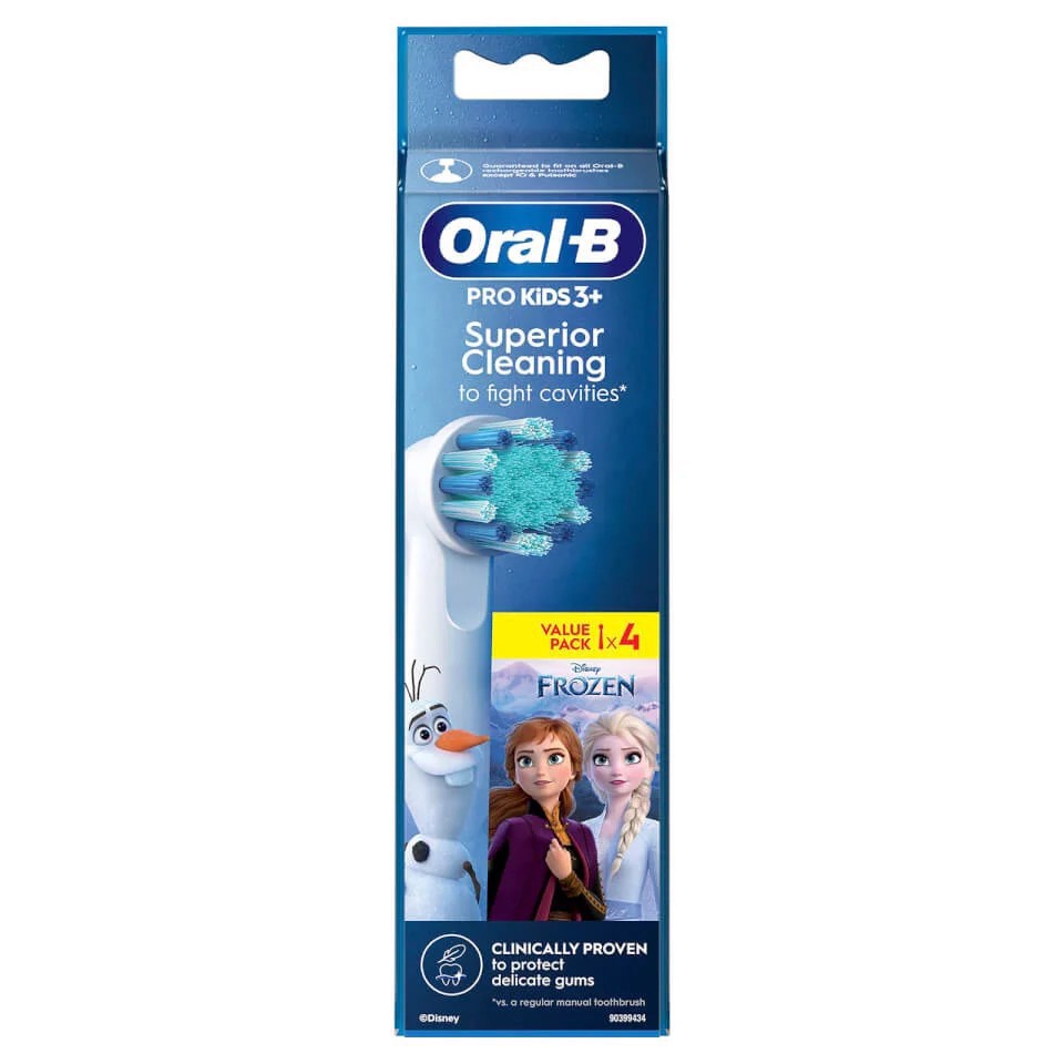 Oral-B Kids Pro 3+ 4 pz Bianco