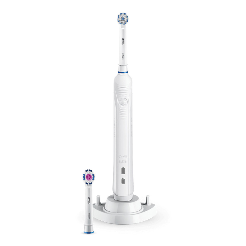 Oral-B PRO 900 Sensi UltraThin Adulto Spazzolino rotante Bianco