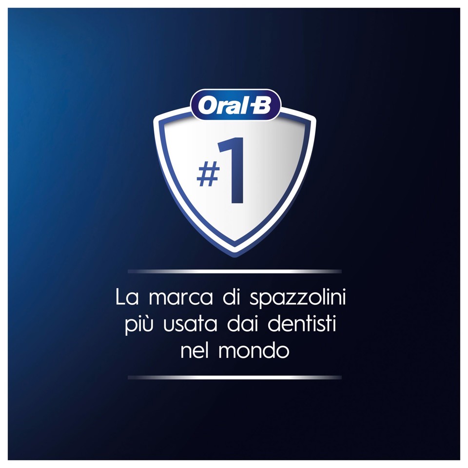 Oral-B Spazzolino Elettrico Ricaricabile Series 1 Nero con 2 Testine di Ricambio, 1 Spazzolino