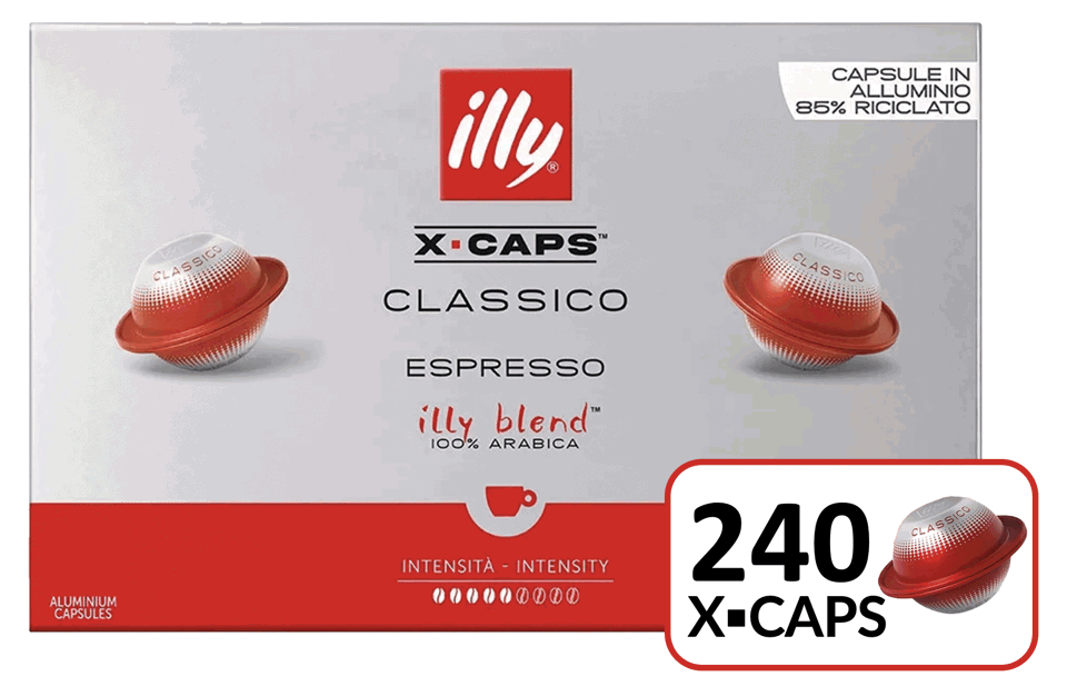 Capsule caffè in alluminio X▪CAPS Classico PACK 240 pz