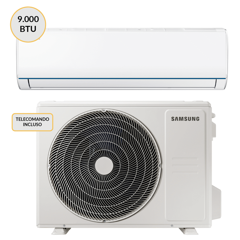 Samsung Condizionatore MONO split Inverter 9000 btu Wi-Fi AR40H09C1BMXEU + AR40H09C1BMNEU Climatizzatore Fisso